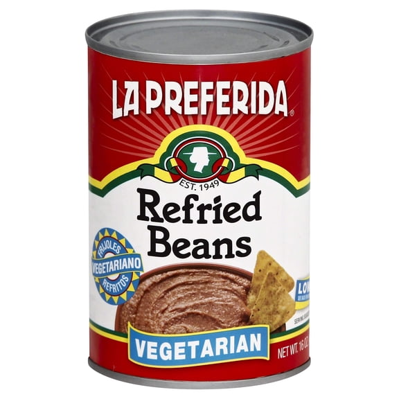 La Preferida - Bean Refried Vegetarian - 16 Oz, Case of 12