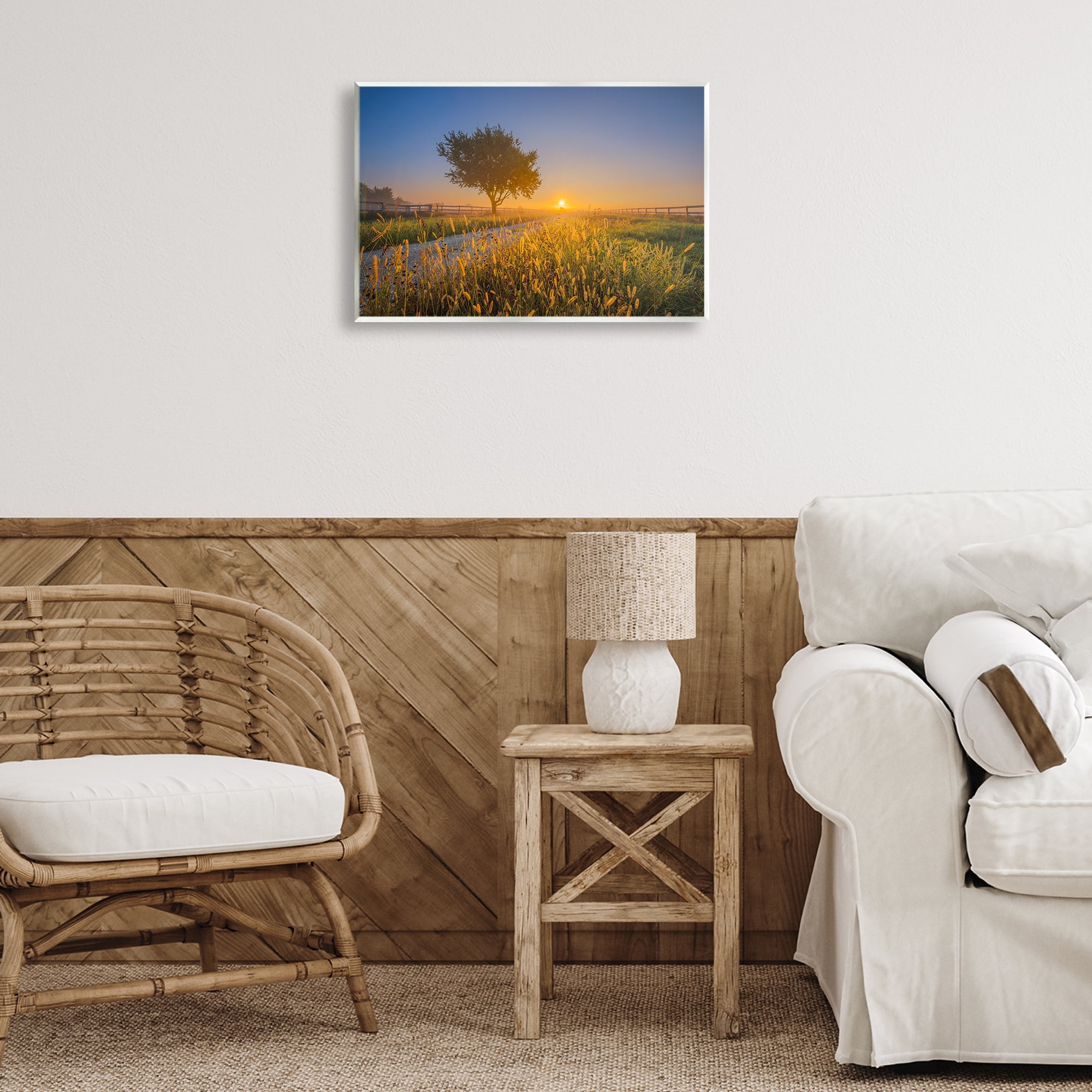 Stupell Industries Rising Sun Horizon Landscape & Nature Photography Unframed Art Print Wall Art, 19 x 13