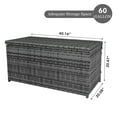 thumbnail image 6 of Prime Garden Wicker Outdoor Deck Box, 60 Gallon, Gray, 6 of 6