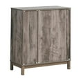 thumbnail image 5 of Maklaine Modern 2-door Wood Wine Cabinet with Stemware Rack Gray, 5 of 8
