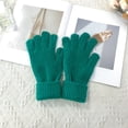 thumbnail image 2 of Women's Gloves Mittens Women Autumn And Winter Casual Solid Color Knit Warm Gloves,Women's Accessories Gloves Mittens, 2 of 3