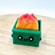 thumbnail image 3 of 3D Printed Fidgets Clicker, Happy Dumpster Fire Clicker Fidgets, Emotional Support Office Desk Decor, 3 of 5