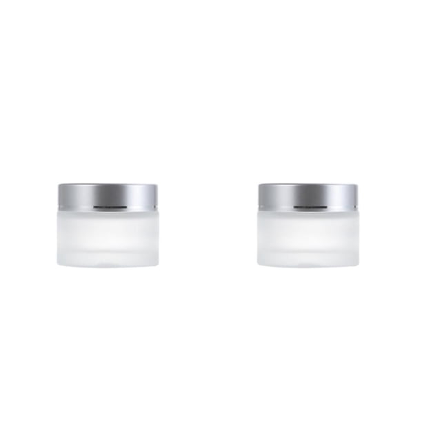 Envase cosmético de vidrio reciclable Minnieouse 2piezas plateado 100 g