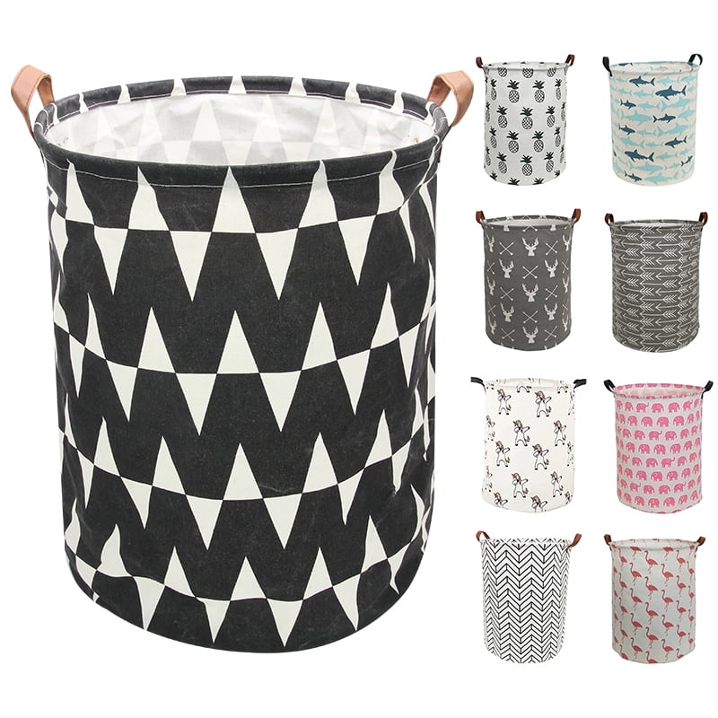 Folding Laundry Basket Large Storage Hamper Collapsible KidsToys Storage CA 