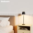 thumbnail image 4 of Modern Minimalist LED Floor Lamp with 3 Color Modes, 4000mAh Rechargeable Battery & Charging Base, Touch + Remote Control, Timer Function, Acrylic Light Ring, Dimmable Lighting for Bedroom, Study,, 4 of 7