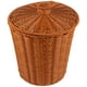 thumbnail image 4 of 1 cesta de almacenamiento tejida sencilla con tapa para el hogar y el hotel., 4 of 6