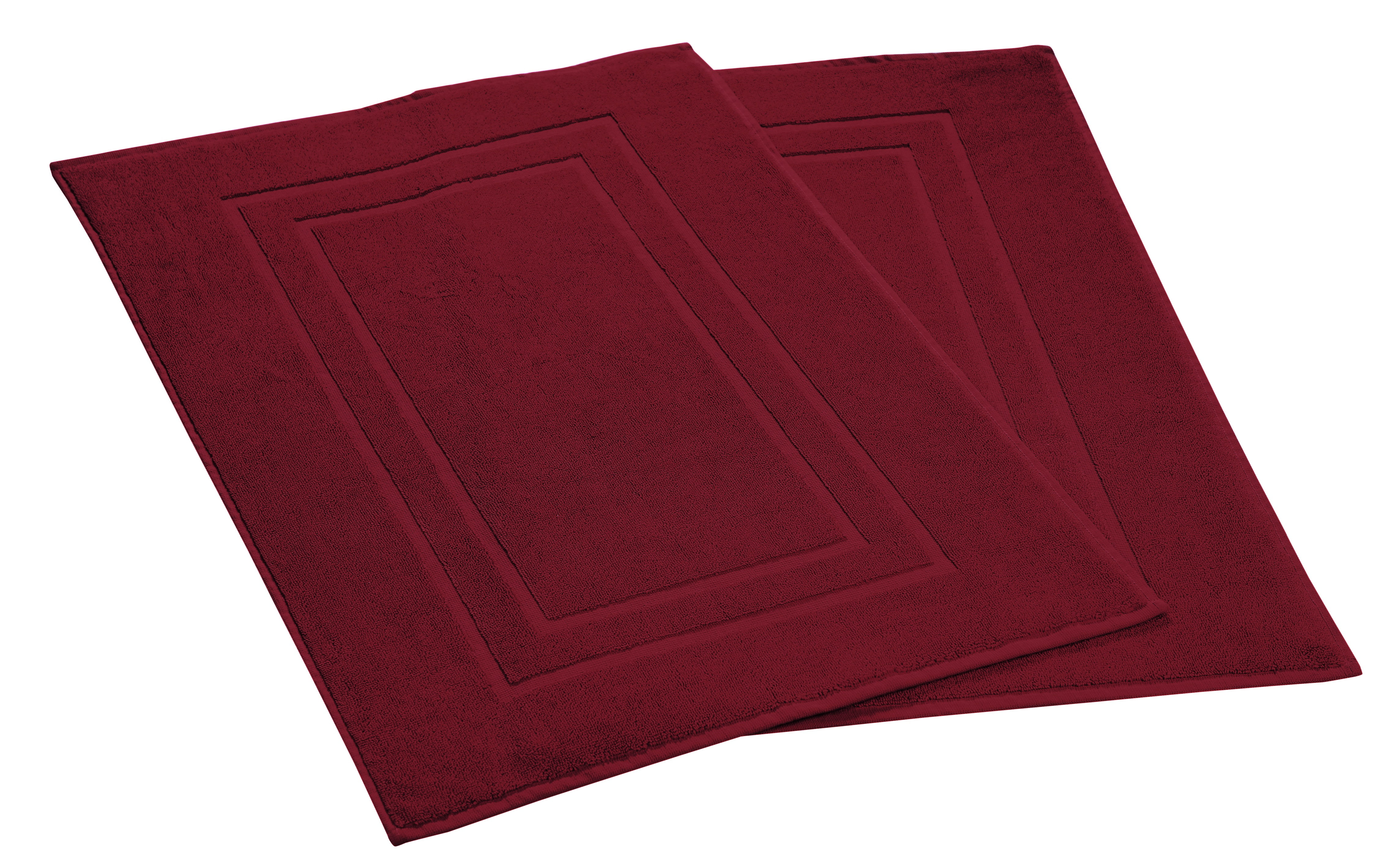 Feather & Stitch 100 Cotton Terry Bath Mats 2 Piece Towel Like Bath