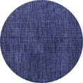 thumbnail image 1 of Ahgly Company Machine Washable Indoor Round Abstract Blue Modern Area Rugs, 8' Round, 1 of 4