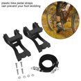 thumbnail image 4 of Correa de pedal de bicicleta LHCER plegable de plástico negro, 4 of 8