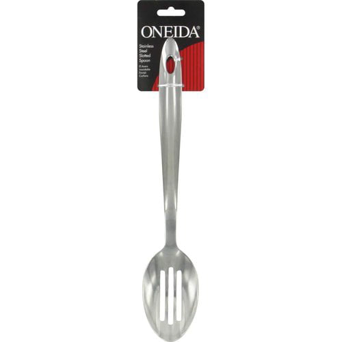 Oneida Stainless Flatware  EQUATOR Slotted Serving Spoon USA Made 