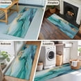 thumbnail image 5 of Marble Teal Runner Rug 2x6 FT, Non Slip Hallway Rugs, Luxury Golden Modern Abstract Art Washable Soft Floor Carpet Non-Shedding Throw Runner Carpet Long Rug for Entryway Kitchen Bedside Sliding Door, 5 of 8