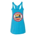 thumbnail image 2 of Wild Bobby Summer Paradise Let the Sea Set You Free Women Tri-Blend Racerback Tank Top, 2 of 6