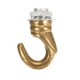 thumbnail image 3 of Unique Bargains Alloy Ceiling Hook 23mmx31mm for Ceiling Pendant Light Plate Copper Tone, 3 of 5