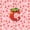Pink Red C, variant on jejeloiu Strawberry Floral Monogram A Full Size Sheets For Girls,3D Cartoon Cute Fruit Bed Sheets For Kids,4 Pieces