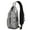 Silver-8, variant on Geometric Boho Sling Backpack Abstract Pattern Lightweight Daypack for Outdoor Trips