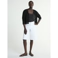 thumbnail image 4 of Scoop Women’s and Women’s Plus Denim Bermuda Shorts, Sizes 0-28 Plus, 4 of 4