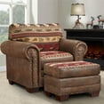 thumbnail image 2 of American Furniture Classics Model 8501-00-10 Sierra Lodge Arm Chair with Matching Ottoman, 2 of 5