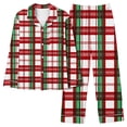 thumbnail image 2 of Hueook Womens Christmas Pajamas Women's Christmas Printed Pajama Set for Daily Home Wear with Pocket Multicolor L, 2 of 8