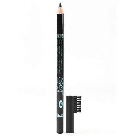 Menow Black Pen Head Sweat-resistant Eyebrow Pencil with Eyebrow Comb Dual Purpose Waterproof