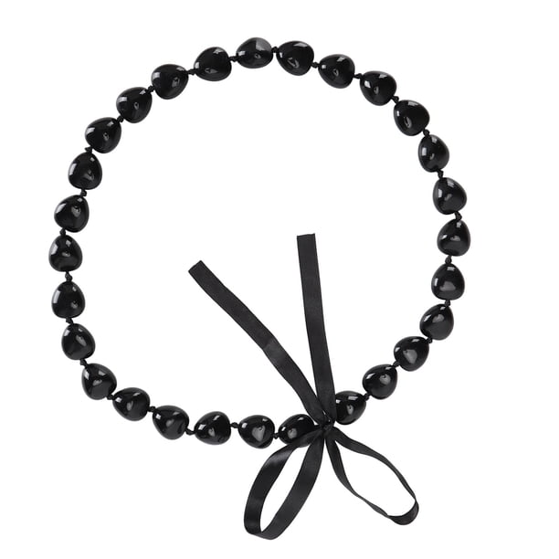 Collar Con Símbolo De Buena Suerte Kukui Nut Lei, Delicado Collar De Tuerca De Resina Con Lazo Para Graduación, Iluminación Y Guardia. Para Amigos Y Familiares