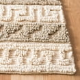 thumbnail image 5 of SAFAVIEH Natural Fiber Sonam Striped Geometric Jute Area Rug, Green/Ivory, 4' x 6', 5 of 8