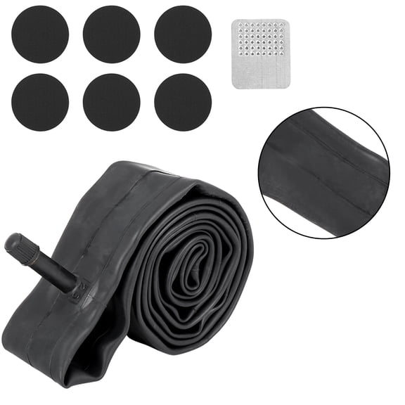 REGALWOVEN 1 Pc Black Cruiser Bike Inner Tube US Type Valve 20"x1.75-2.125" Suitable for City Road