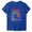 Blue, variant on IROINNID Womens Fashion Printed Round Neck Relaxed-Fit Short Sleeve T-shirt Blouse Loose Tops On Sale