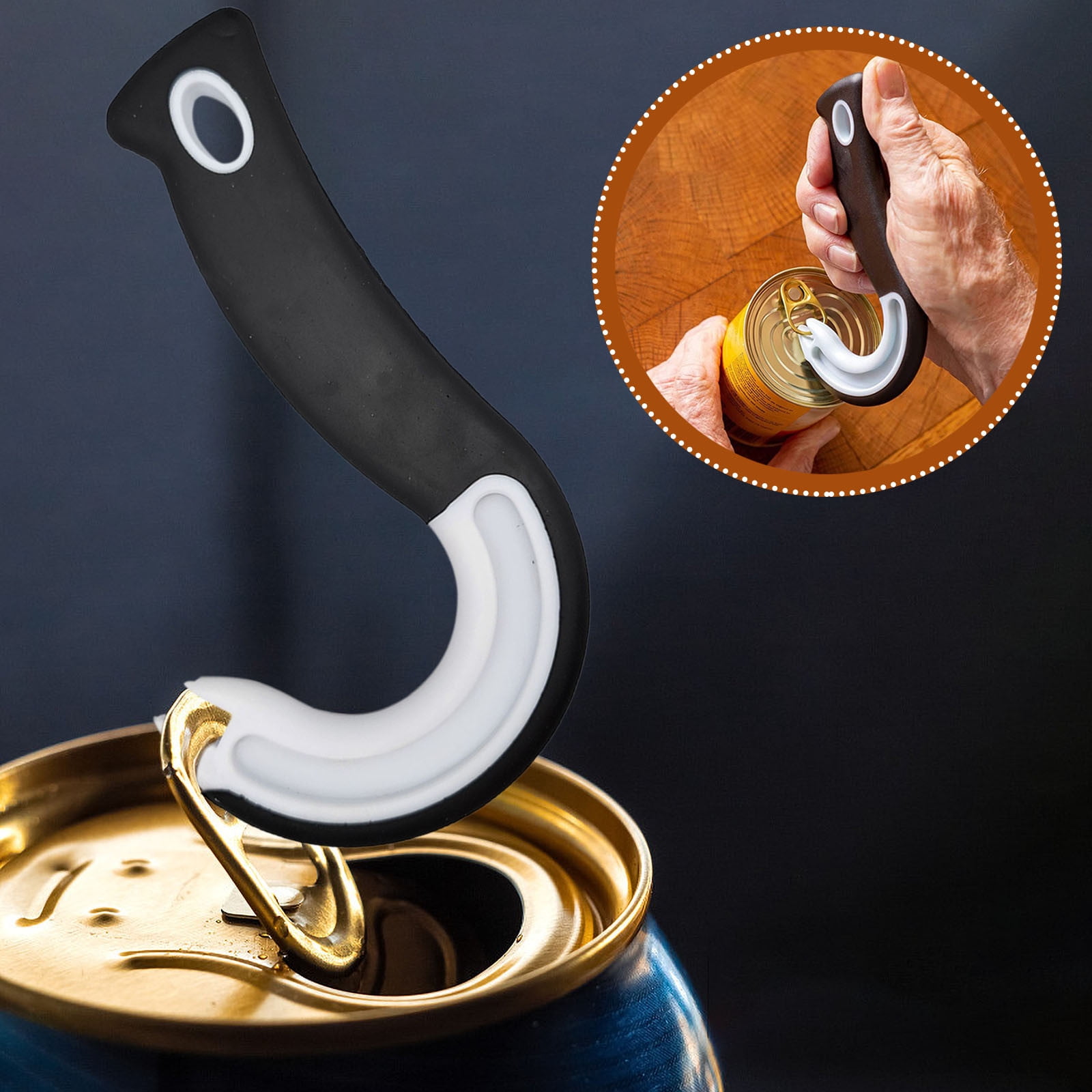 Easy Open Ring Pull Can Opener - Pop Top Tab Puller - Simple Tool for Soda  Tabs, Lid Lifter, Tin Can, Ideal for Protecting Nails and Folks with Joint