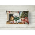 thumbnail image 2 of Bichon Frise Christmas Fabric Decorative Pillow 12 in x 16 in, 2 of 4