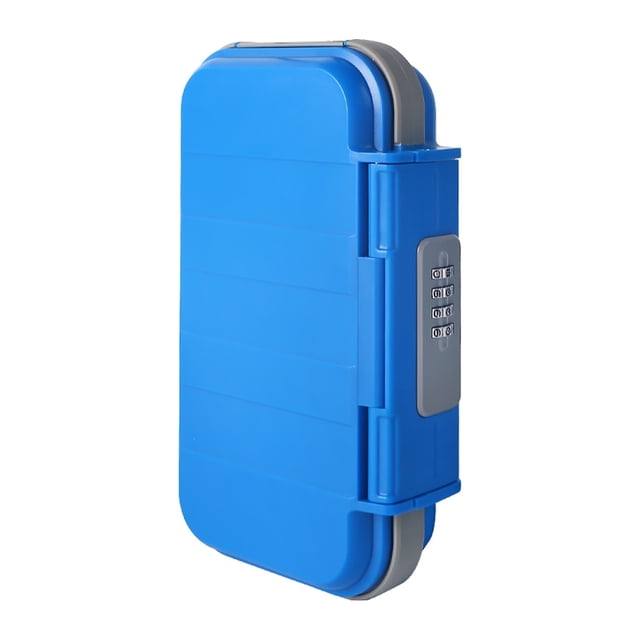 Safe Storage Box Mini Box Can Be Locked for Travel Safety Waterproof Drying Box Protect with Steel Shackle Safe Portable Safe ,Easy to Use
