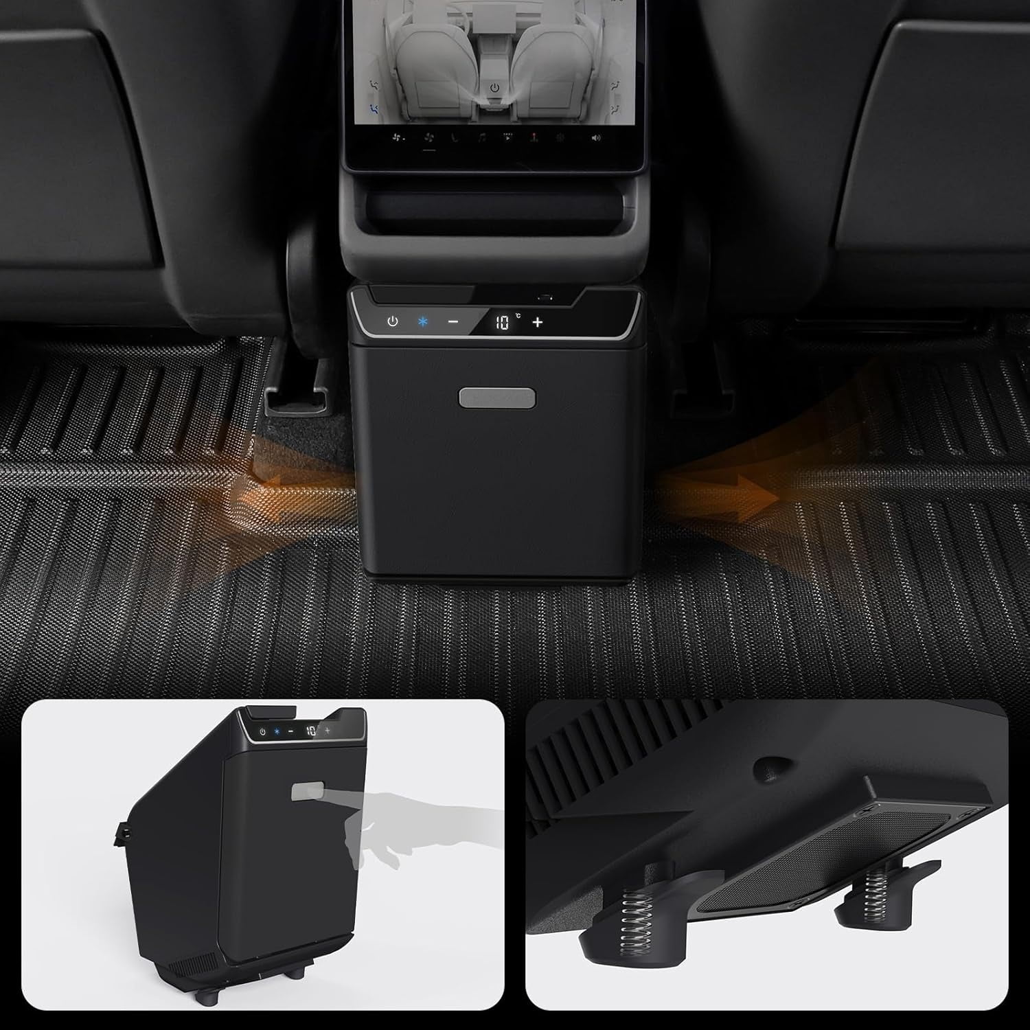 cooboom Tesla Model Y Juniper 2025-2026 Exclusive Car Refrigerator, 3.6L Cooler and  Warmer, Camping, Commuting, Sports, Traveling.