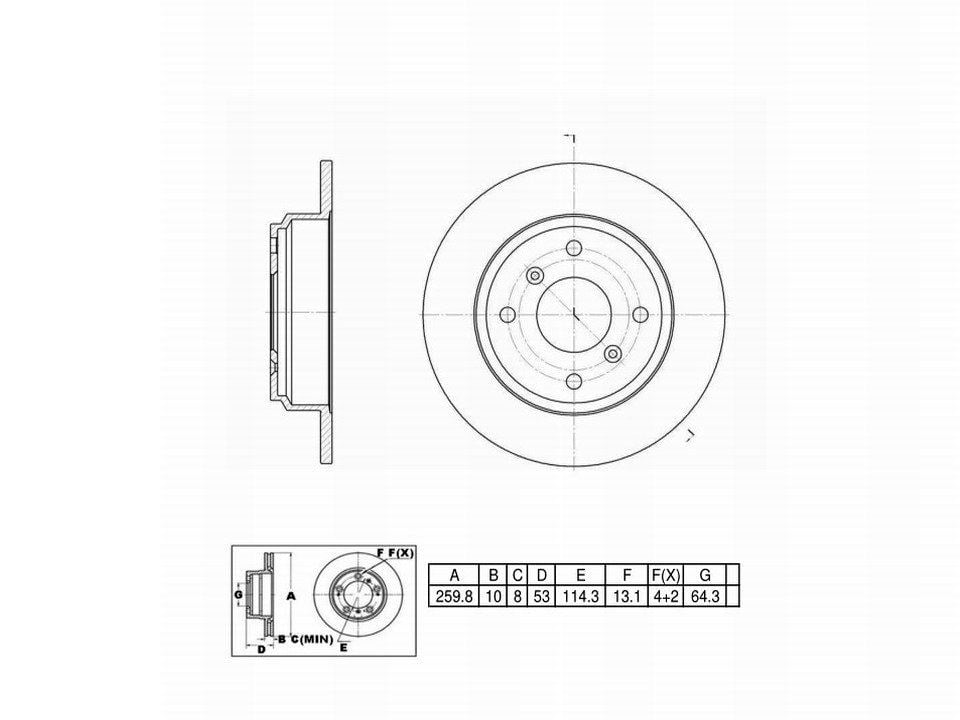 Winstop Brake Rotor, Rear WS228370, Acura Legend 1990-1987