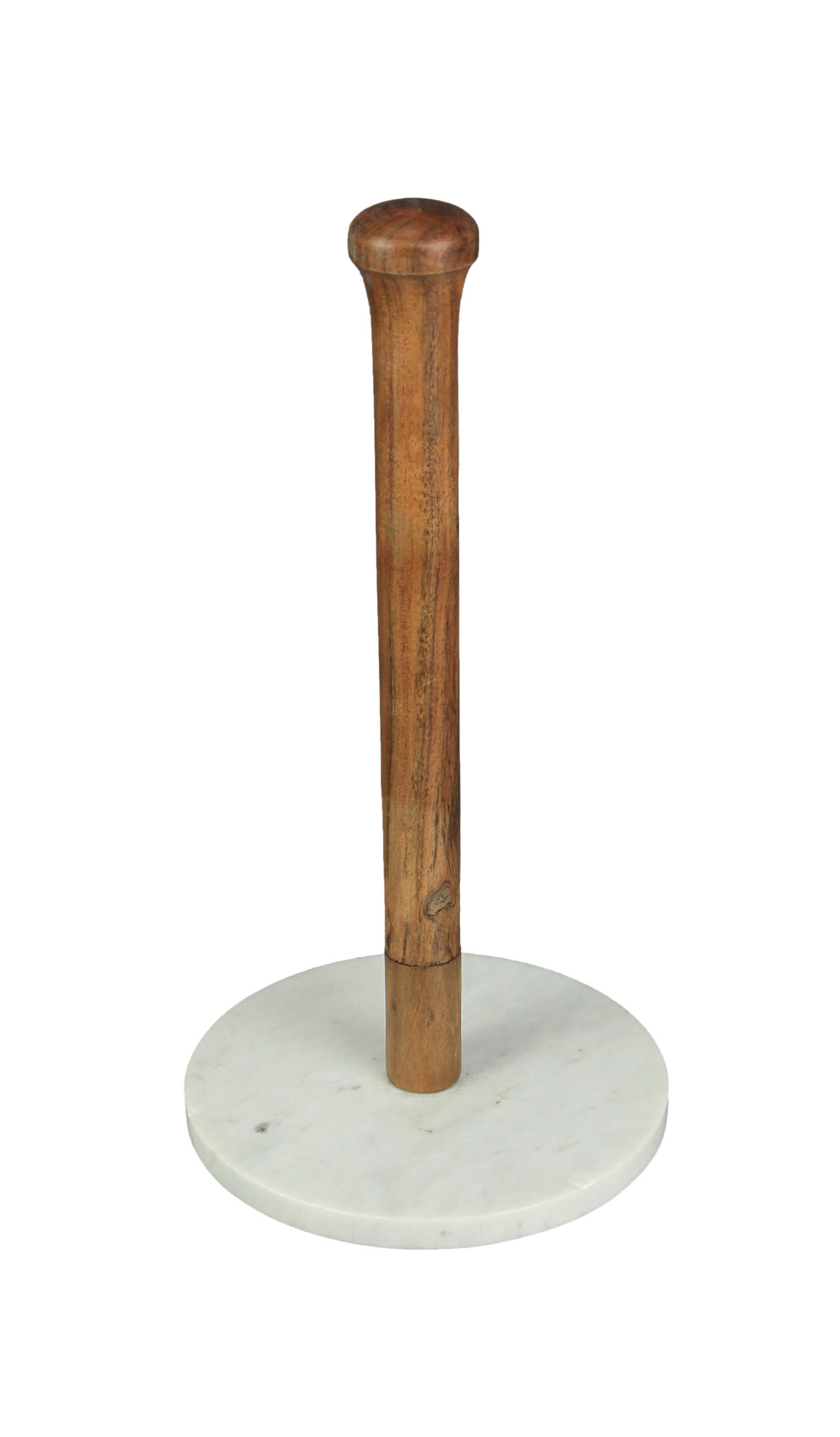 Marble Wood Standing Paper Towel Holder Countertop Kitchen Decor