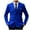 Blue, variant on Mens Solid Color Notched Lapel Double Breasted Suit Jacket Blazer White XXL(XXL)
