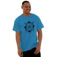 thumbnail image 5 of Compass Diamond Symbolic Spiritual Men's Graphic T Shirt Tees Brisco Brands L, 5 of 6