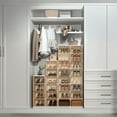 thumbnail image 4 of TOYTEXX Foldable 8-Tier Shoe Organizer Cabinet, 140 cm Tall Closet Storage, 4 of 5
