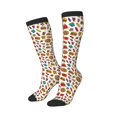 thumbnail image 2 of Fotbe Hot Dog Pizza print Women's Men's Novelty Crew Socks Cotton Socks Knee High Socks for Walking,Running,Nurses,Pregnancy, 2 of 8