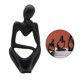 thumbnail image 2 of Escultura de pensador abstracto, artesanía, figuras, estatuas, decoración para el hogar y la oficina, regalos Negro Izquierda, 2 of 9