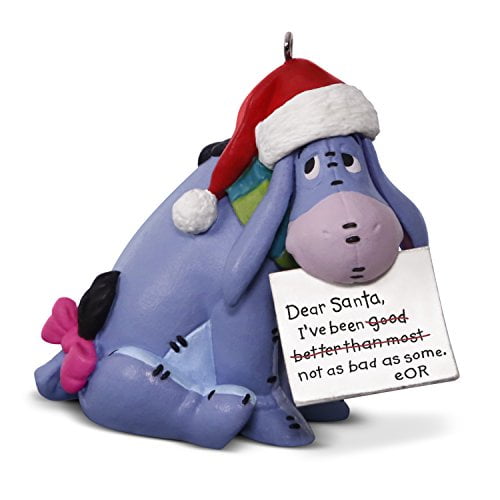 Hallmark Disney Eeyore Santa Keepsake Christmas Ornament