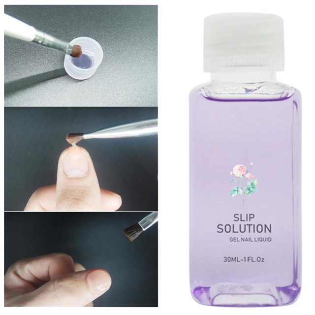 30ml Nail Slip Solution Gel Solution Quick Nail Slip Solution Gel Liquid Extension Transparent Quick Drying Nail Gel