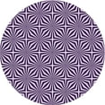 thumbnail image 1 of Ahgly Company Machine Washable Indoor Round Transitional Dark Purple Area Rugs, 3' Round, 1 of 7