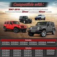 thumbnail image 2 of Kit de Bisagras Interiores para 4 Puertas Jeep Wrangler JK, 16 Piezas de Aluminio, 2 of 8