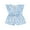 bleu, variante sur FOCUSNORM Combinaison d'Été pour Bébé Fille 9 m 12 m 18 m 2 T 3 T 4 T Tout-Petit à Volants Sans Manches Col Rond Imprimé Floral Combishort Ceinturé Short Combinaison pour Tout-Petit