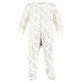 thumbnail image 3 of Hudson Baby Infant Girl Cotton Sleep and Play, Pink Sage Florals, 6-9 Months, 3 of 3