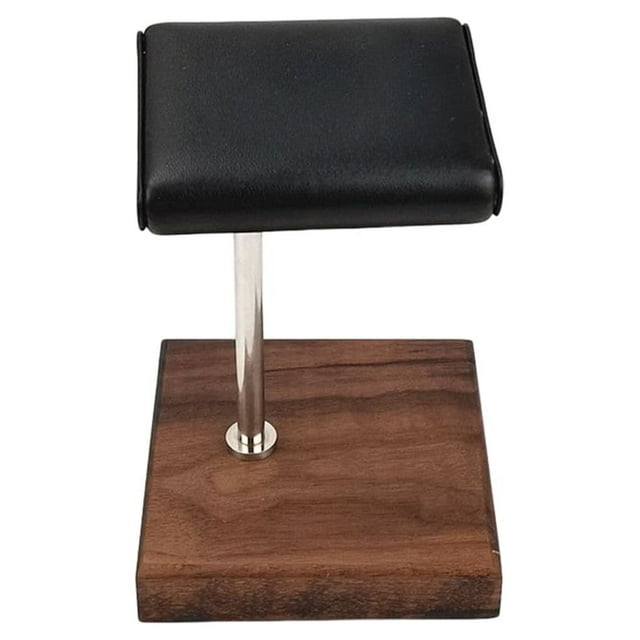 tredstone Watch Display Stand PU Leather Jewelry Holder Stander Packaging Storage Rod Placement Show Ornaments Soft Dark Walnut Base