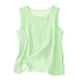 thumbnail image 1 of Camisas Y Tops de Verano de Mujer Cuello Redondo Camisa sin Mangas de Rayas Tela Cómoda Casual para Citas, Ocasional, Fiesta, Playa, Trabajo, 1 of 8