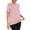 Pink, variant on Horkkom Workout Tops for Women V Neck Solid Color Short Sleeve Tops Summer Gym Athletic Tops L
