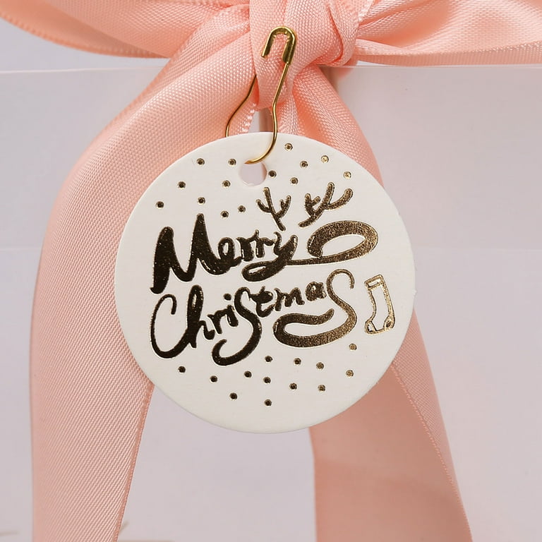 Cute Christmas Gift Tags with Hot Stamping Xmas Gift Tags for