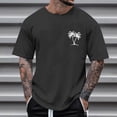 thumbnail image 1 of Tops para hombre, blusas y camisas de cuello redondo y manga corta para hombre, blusas casuales de cuello redondo con estampado de moda para hombre, blusas de cuello redondo y manga corta para hombre., 1 of 4