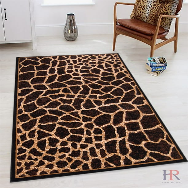 Handcraft Rugs Animal skin rug.Animal print area rug.Giraffe skin Print